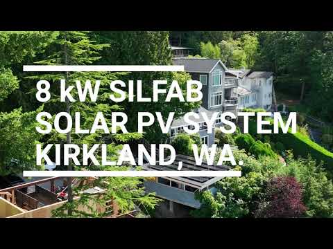 8 kW Silfab Solar PV System in Kirkland, WA.