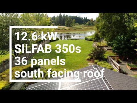 12.6 kW Silfab System in Lacey, WA