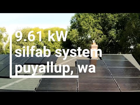 9.61 Silfab solar panel pv system in Puyallup, Washington