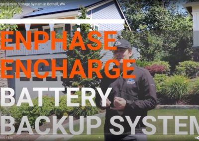 Enphase Encharge Battery Backup System in Bothell, WA.