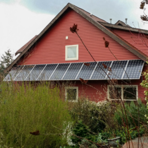 Solar Panel Awnings On A Residence