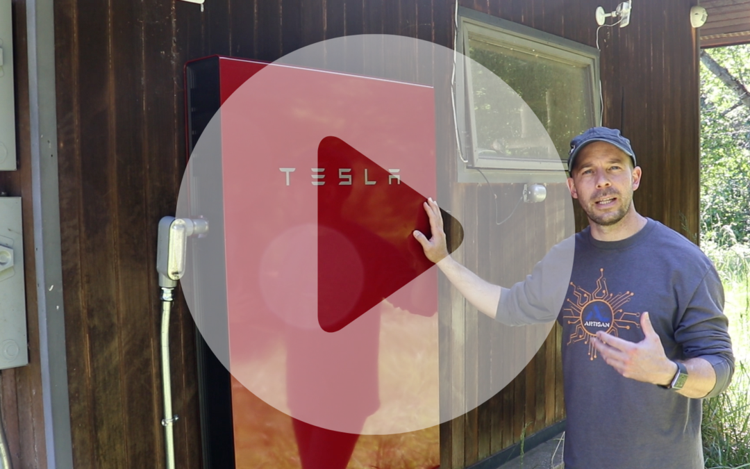 Tesla Powerwall Installation With Pole Mount Solar PV