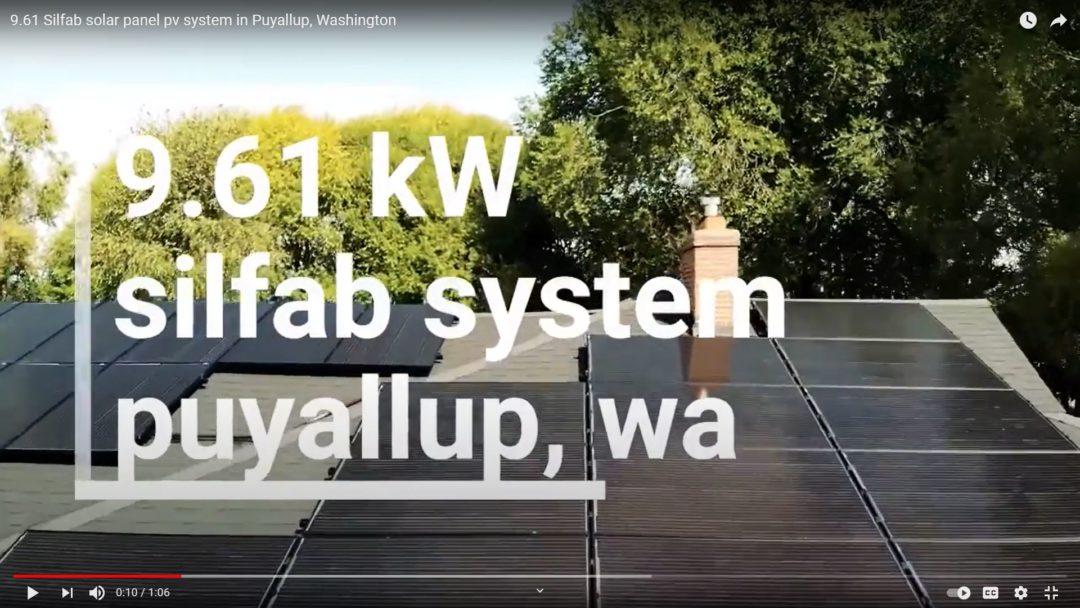 9.61 kW Silfab Solar PV system in Puyallup, Washington