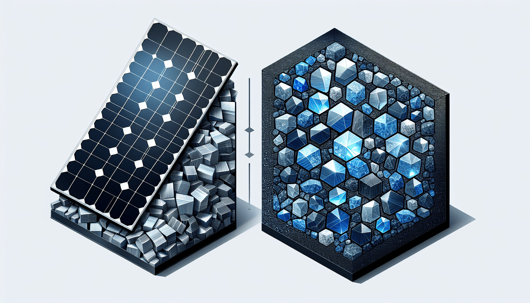Comparison of monocrystalline and polycrystalline solar panels