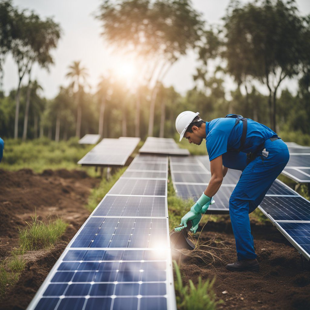 How to Clean Solar Panels from the Ground